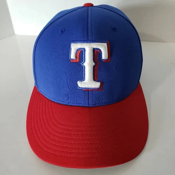 Richardson,Pulse PTS Texas Rangers Mens Red/Blue Fitted Ball Cap,LG/XL. - Picture 2 of 9